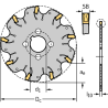 Walter F5055.B16.080.Z07.1,5 Plaquita de corte para tronzado y ranurado