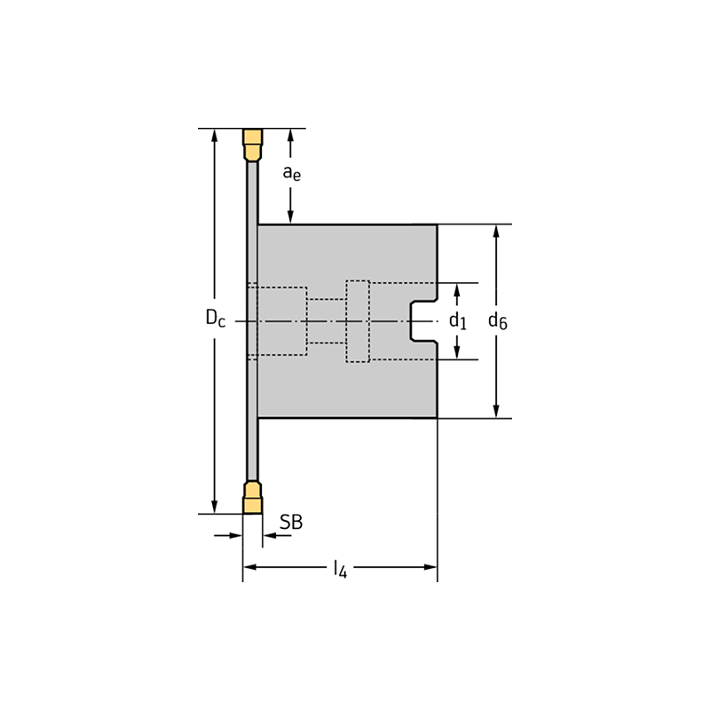 Walter F5055.BN32.125.Z11.4,0R Plaquita de corte para tronzado y ranurado