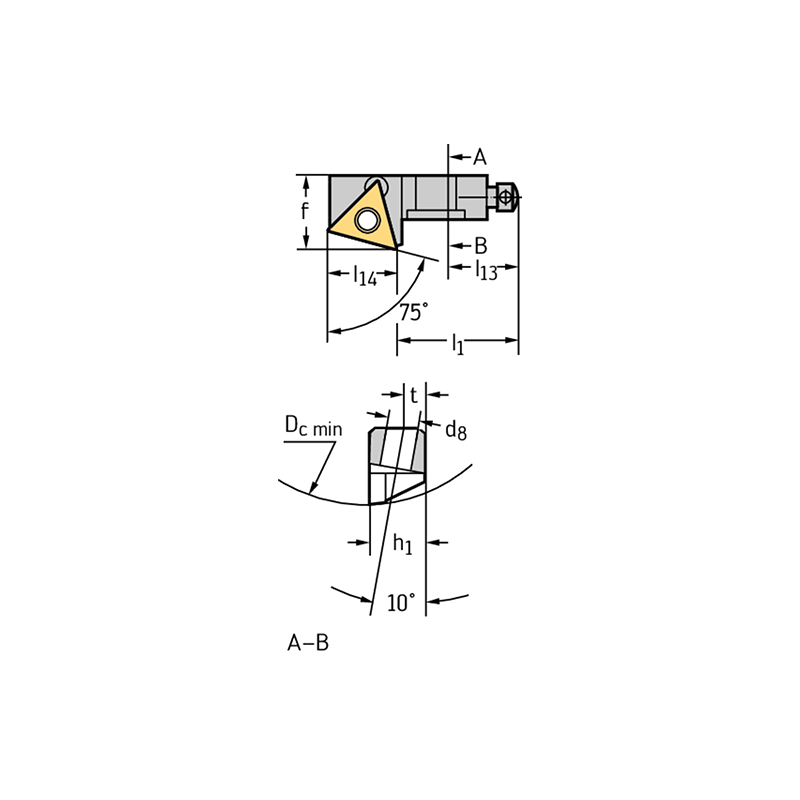 Walter FR707 Mini portaplaquitas corto