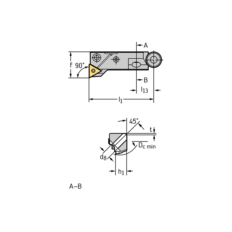 Walter FR760 Cartucho corto para mandrinos de precisión