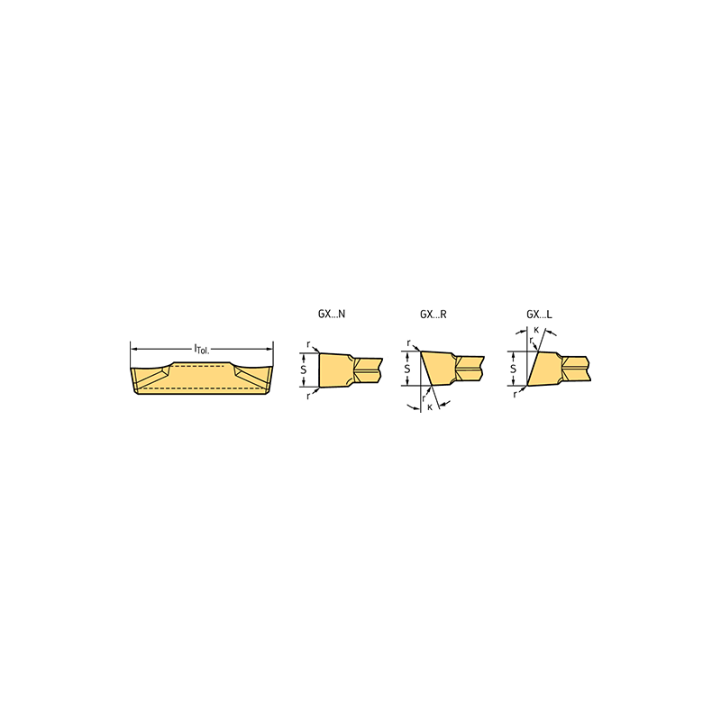 Walter GX09-2E300N03-GD3 WSM33S Ranurado y tronzado - Plaquitas de corte