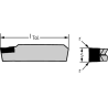 Walter GX24-3F400N02FS-F1 WDN10 PKD - Ranurado y tronzado - Plaquitas de corte