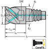 Walter H2EC34217-E10-10 Fresas de escuadrar/ranurar MDI