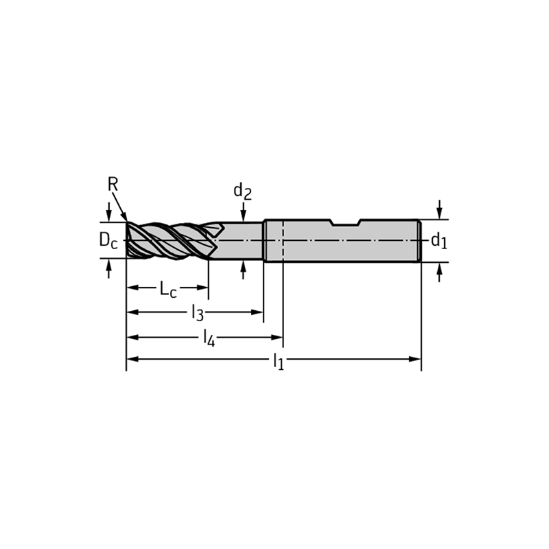 Walter H4129318-10 Fresas de escuadrar/ranurar MDI