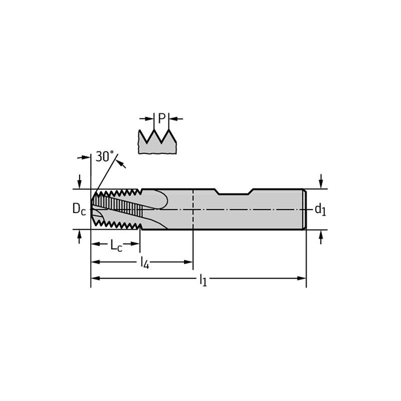 Walter H5551106-NPT1/16 Fresas de roscar MDI