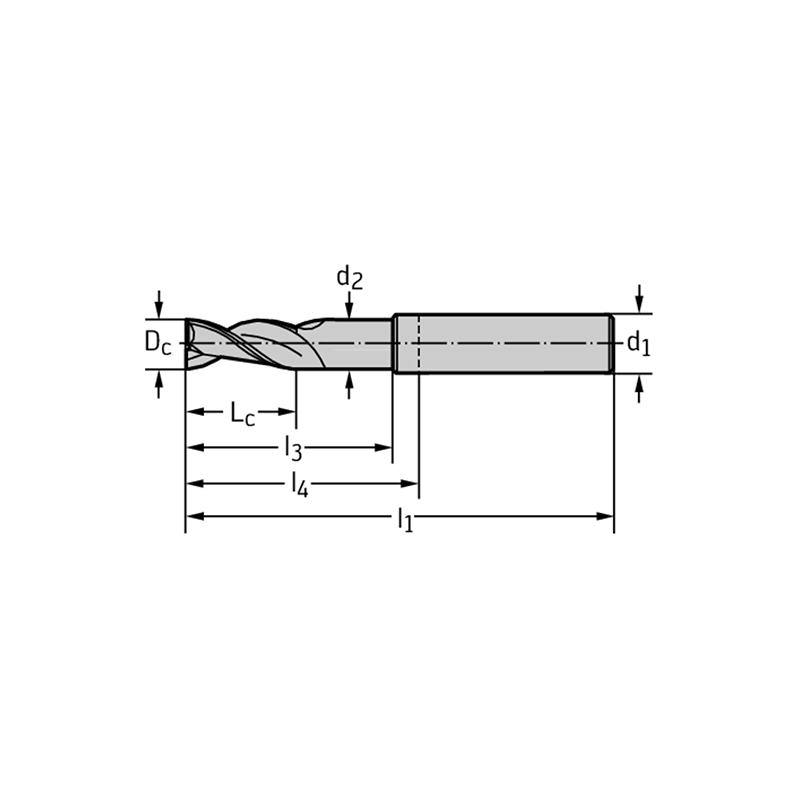 Walter H602411-2 Fresas de escuadrar/ranurar MDI