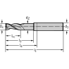 Walter H602411-2 Fresas de escuadrar/ranurar MDI