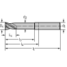Walter H602681-3 Fresas de escuadrar/ranurar MDI