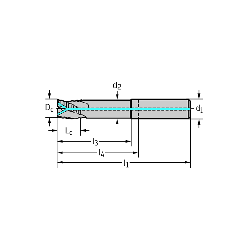 Walter H608871-10 Fresas de escuadrar/ranurar MDI