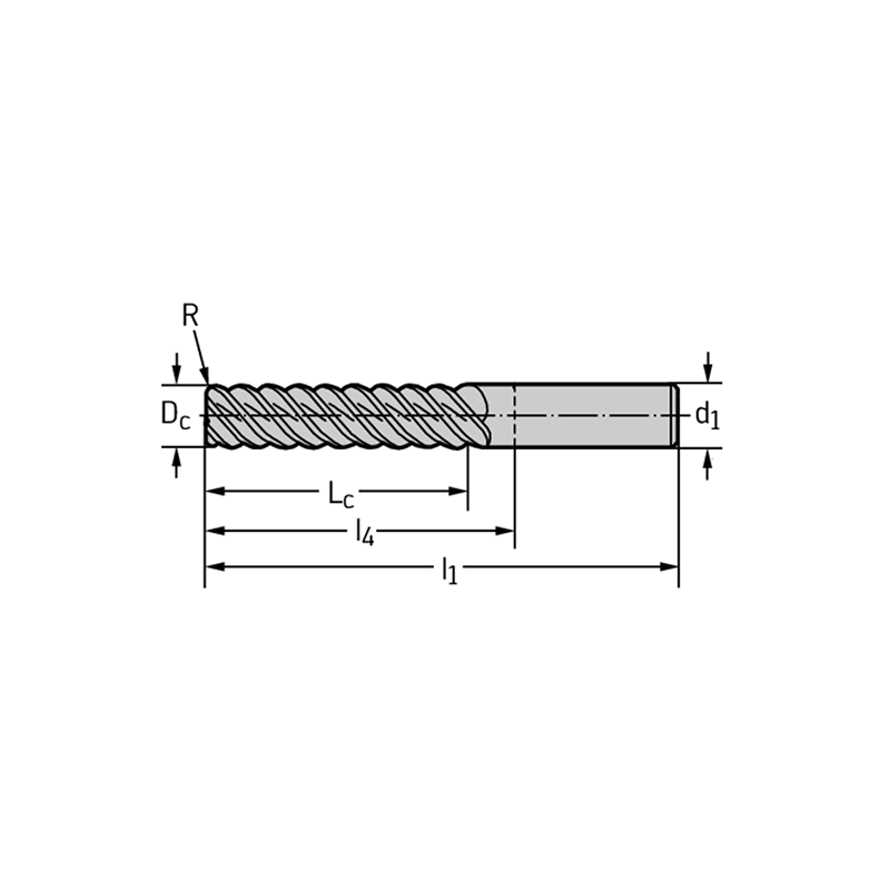 Walter H7073417-16X50-3 Fresas de escuadrar MDI