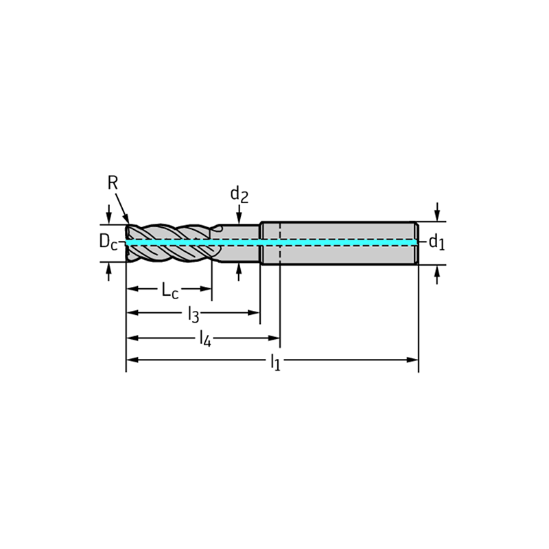 Walter H7073717-20-0.2 Fresas de escuadrar/ranurar MDI