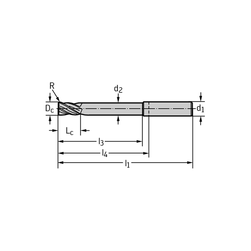 Walter H8095919-8-60 Fresas de escuadrar/ranurar MDI