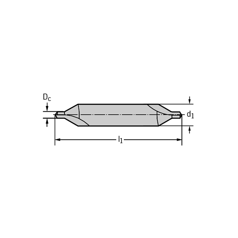 Walter K1111-0.8 Brocas de centrado HSS