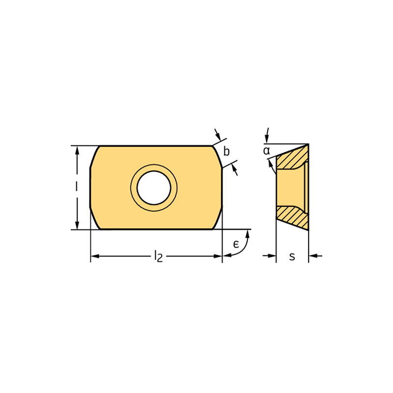 Walter LCMX06T204-B57 WKP25S Rectangulares