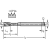 Walter M2051332-M5 Machos de roscar a máquina HSS-E