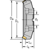 Walter M3016-250-B60-11-16 Fresas de planear para operaciones de mecanizado difíciles