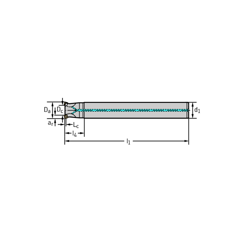 Walter M4002-020-A20-02-01 Fresa de gran avance