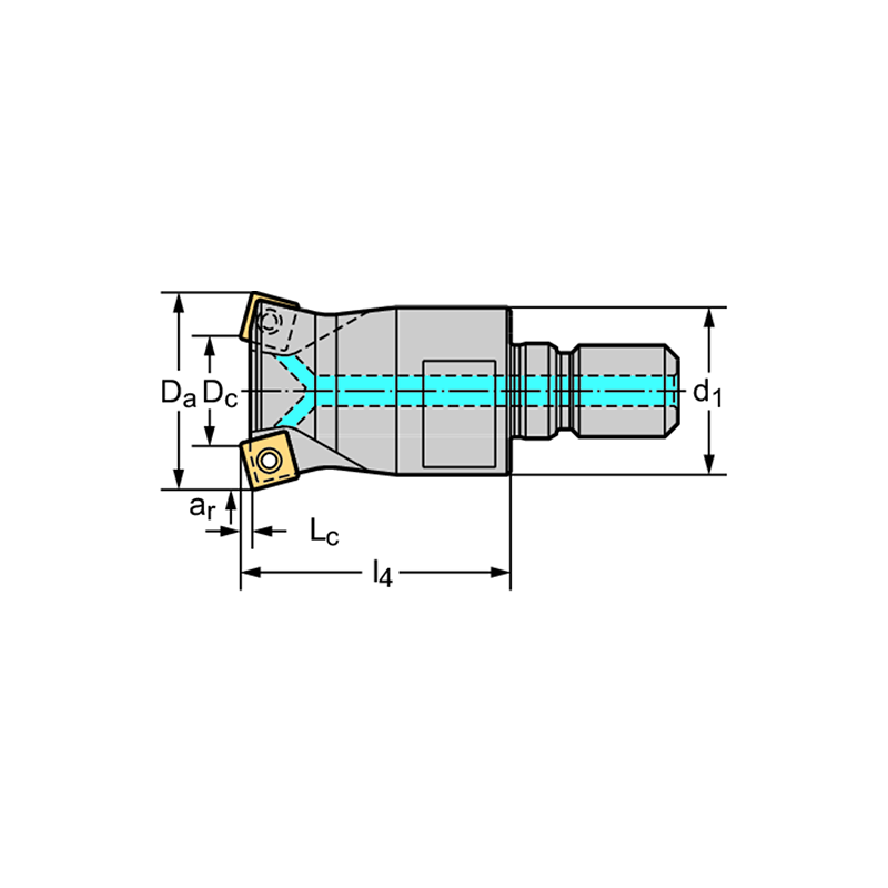 Walter M4002-025-TC12-02-01,5 Fresa de gran avance