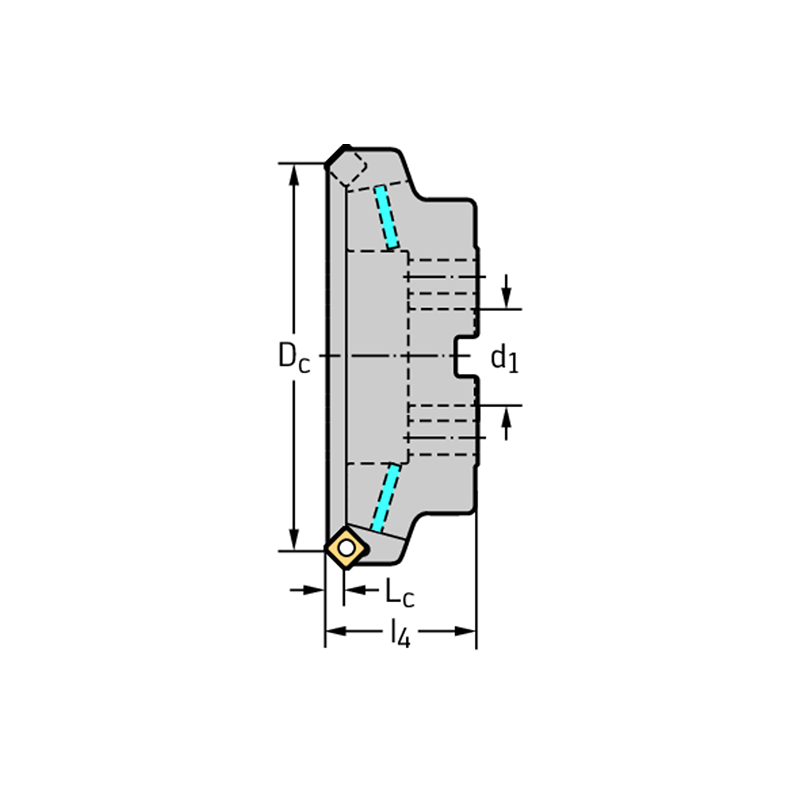 Walter M4003-160-B40-15-6.5 Fresas de planear