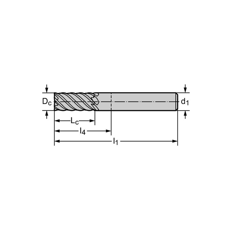 Walter MC128.12.7A6DI-WJ30TF Fresas de escuadrar MDI MC128