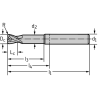 Walter MC213-00.6A2L006C-WJ30TF Fresas de escuadrar/ranurar MDI