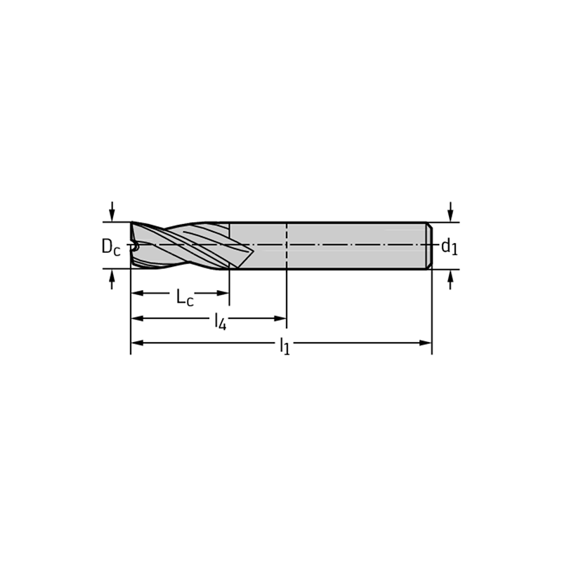 Walter MC232-02.0A3B-WJ30ED Fresas de escuadrar/ranurar MDI