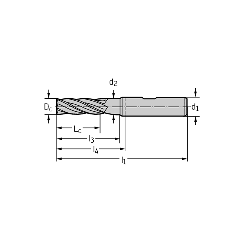 Walter MC232-05.0W4BC-WJ30ED Fresas de escuadrar/ranurar MDI