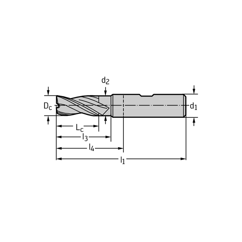 Walter MC232-06.0W3BC-WJ30ED Fresas de escuadrar/ranurar MDI