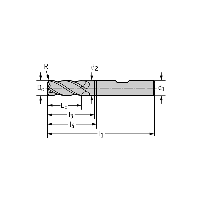 Walter MC232-06.0W4B100C-WJ30ED Fresas de escuadrar/ranurar MDI