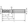 Walter MC326-02.0A3B020C-WK40TF Fresas de escuadrar/ranurar MDI