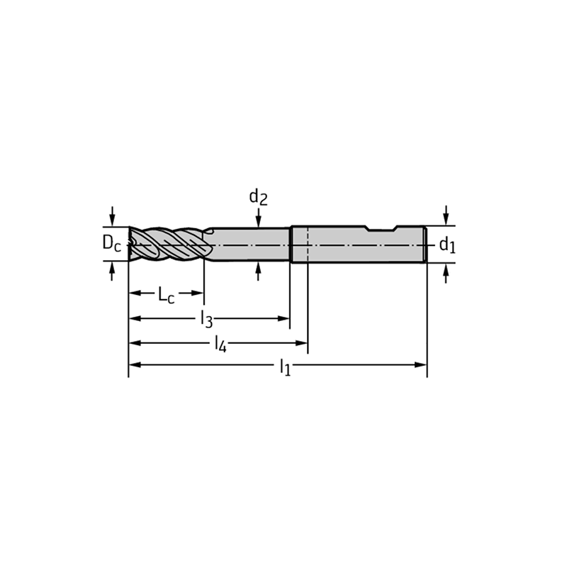 Walter MC326-04.0W3LC-WK40TF Fresas de escuadrar/ranurar MDI