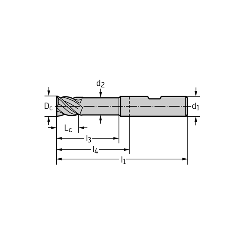 Walter MC326-06.0W4BCJ-WK40TF Fresas de escuadrar/ranurar MDI