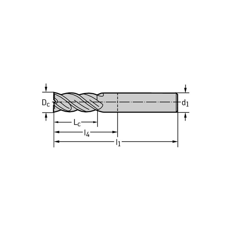 Walter MC326.12.7A4DI-WK40TF Fresas de escuadrar/ranurar MDI MC326