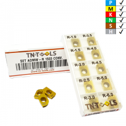 TN-TOOLS Convex Radius Milling Plate Kit (R1.0-R6.0)
