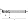 Walter MC388-12.0A4L-WB10TG Fresas de escuadrar/ranurar MDI