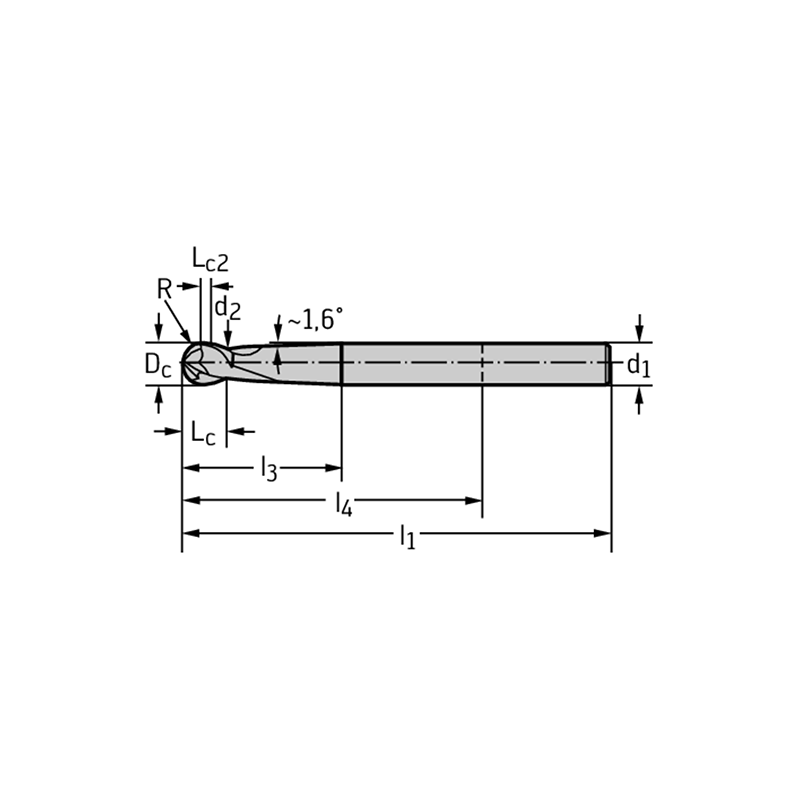 Walter MC413-01.0A2L-WJ30TF Fresas copiadoras de radio MDI