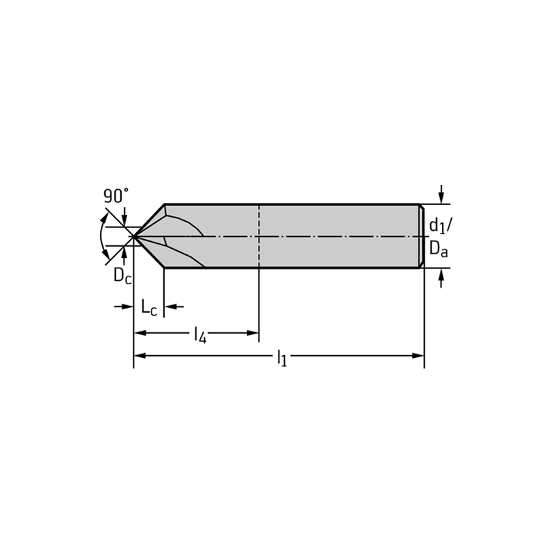 Walter MC501-10.0A4L-WJ30TF Fresas de chaflanar MDI 90°