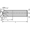 Walter MC503-04.0A3B075-WJ30TF Fresas de perfilar de cuarto de vuelta MDI
