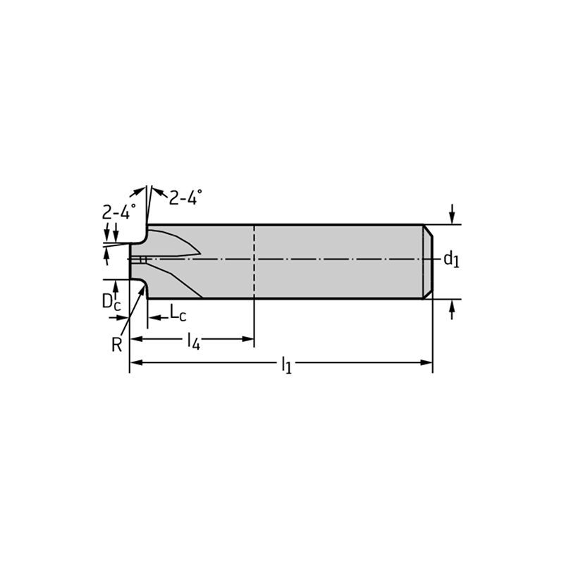 Walter MC503-04.0A4B100-WJ30TF Fresas de perfilar de cuarto de vuelta MDI