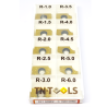 Kit de placas de Fresar de radios Convexos
