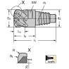 Walter MD025.9.53E5P152-WJ30RA Fresa de gran avance de MDI MD025