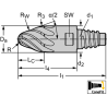 Walter MD838-16E8P301000-WJ30RD Fresas de segmento circular MDI