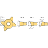 Walter MX22-2E100N01-CF5 WSM13S Ranurado y tronzado - Plaquitas de corte