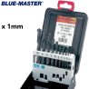 Set de Brocas en intervalos de Ø 1-10 x 1 mm DIN338 HSS  BLUE-MASTER