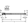 Walter P205683-M10 Machos de roscar a máquina HSS-E