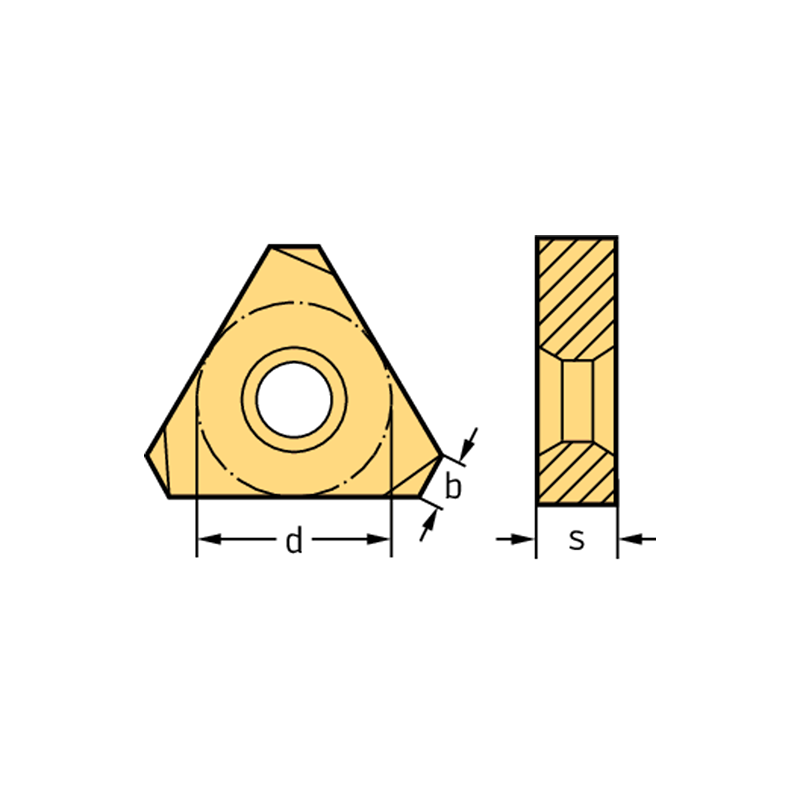 Walter P2352-1R WKP25S Placas Wendelnovex ® 