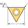 Walter P26310-09G11-D61 WSM37S Plaquitas de fresa de roscar, triangulares, 55° - G (BSP)