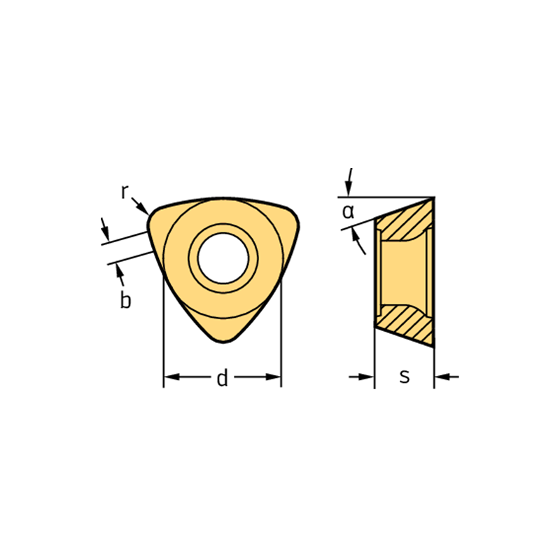 Walter P26379-R14 WKP35S Triangulares positivas