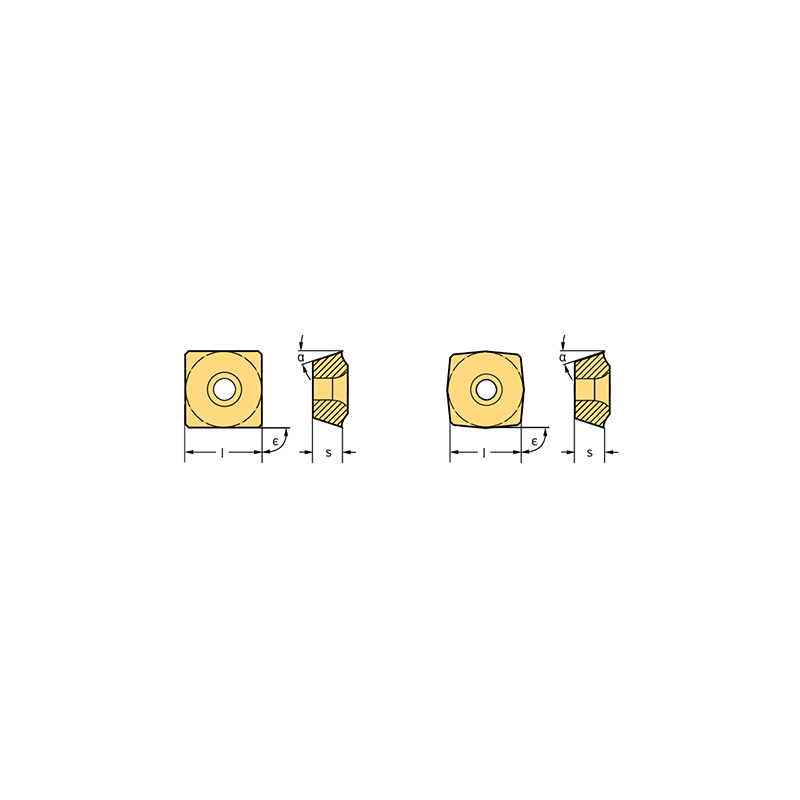 Walter P2840S-1N-E67 WK40 Cuadradas P284..