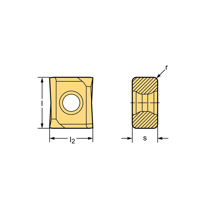 Walter P4130-4R12-E47 WKK20S Romboidales tangenciales P4440